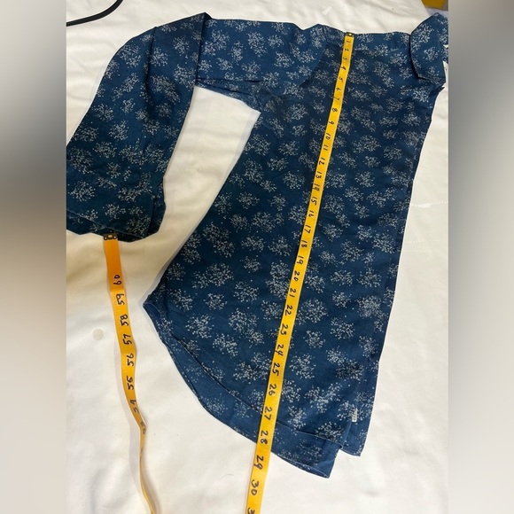 CULTURATA Men's Blue Casual pattern Button Down Shirt size M. - Picture 11 of 11